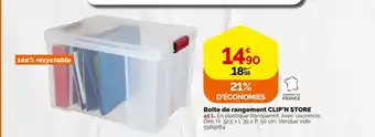Weldom Boîte de rangement clip’n store offre