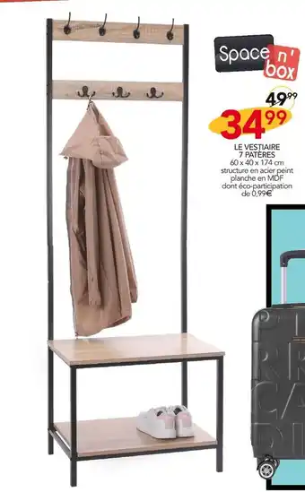 Stokomani Space n'box le vestiaire 7 patères offre