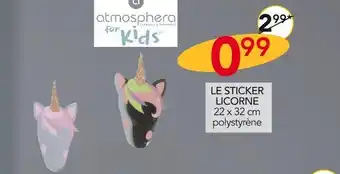 Stokomani Atmosphera le sticker licorne offre