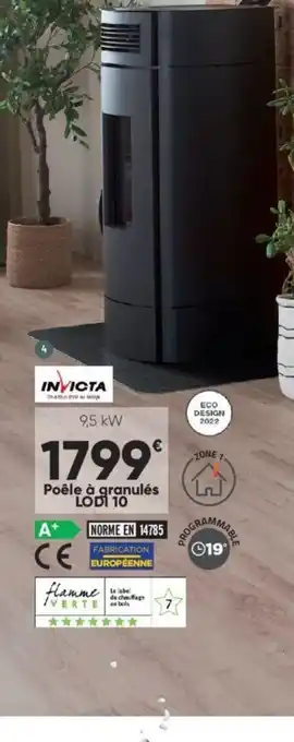 Bricorama Poêle à granulés LODI 10 offre