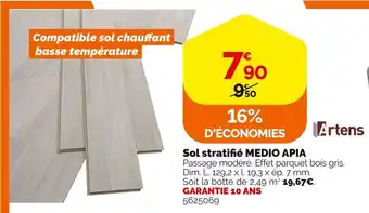 Weldom Artens sol stratifié medio apia offre
