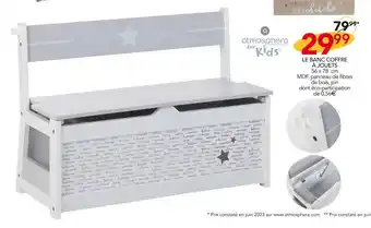 Stokomani Atmosphera le banc coffre à jouets offre