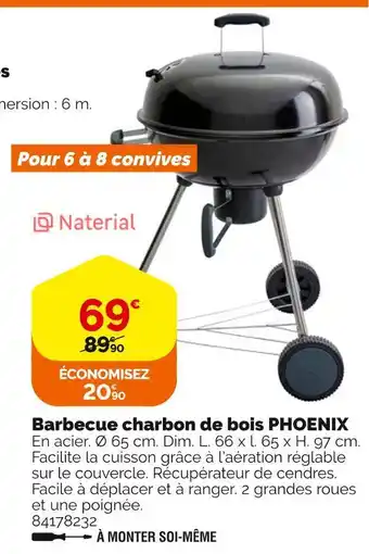 Weldom Phoenix barbecue charbon de bois offre