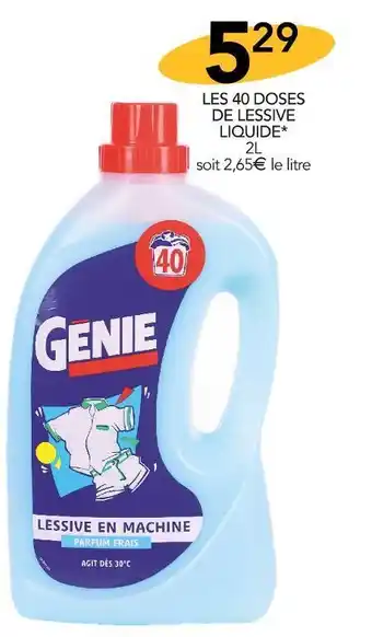 Stokomani Génie les 40 doses de lessive* offre