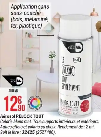 Bricorama Aérosol RELOOK TOUT offre