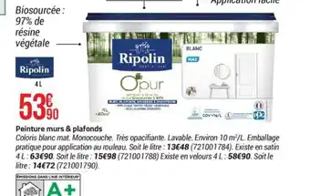 Bricorama Peinture murs & plafonds offre