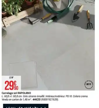 Bricorama Carrelage sol RAPOLANO offre