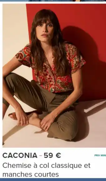 Chemise à col classique et manches courtes