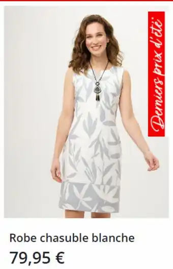 Robe chasuble blanche