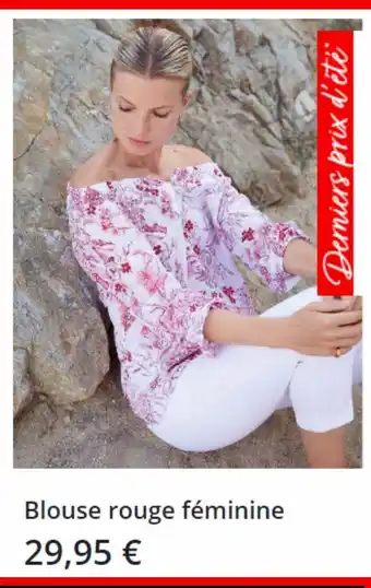 Blouse rouge féminine