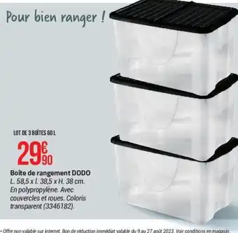 Bricorama Boîte de rangement DODO offre