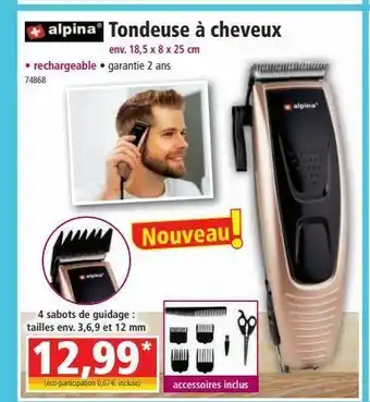 Norma Tondeuse à cheveux offre