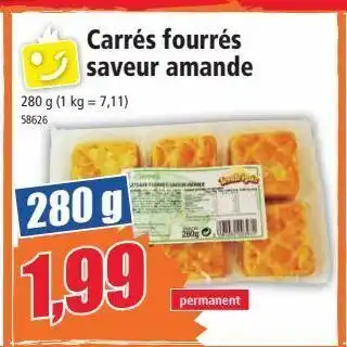Norma Carrés fourrés saveur amande offre