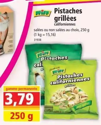 Norma Pistaches grillées offre