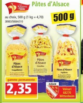 Norma Pâtes d`alsace offre