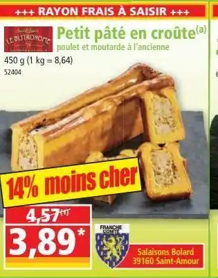 Norma Petit pâté en croute offre