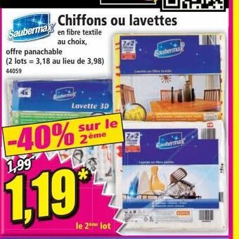 Norma Chiffons ou lavettes offre