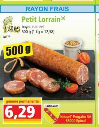 Norma Petit lorrain offre