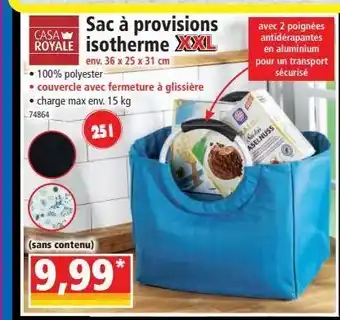 Norma Sac à provisions isotherme xxl offre