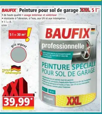 Norma Baufix peinture pour sol de garage xxl offre