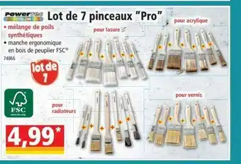 Norma Lot de 7 pinceaux pro offre