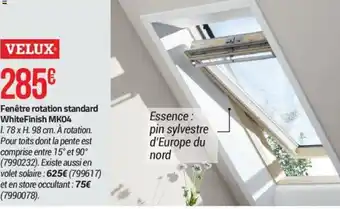 Fenêtre rotation standard WhiteFinish MK04