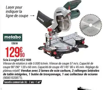 Bricorama Scie à onglet KS2 16M offre