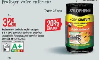 Traitement du bois multi-usages