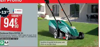 Bricorama Tondeuse filaire ROTAK 32 offre