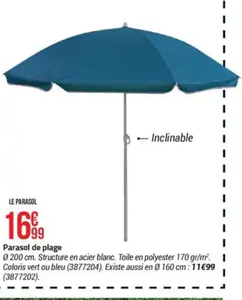 Bricorama Parasol de plage offre