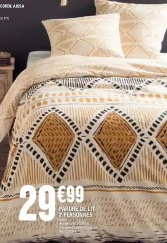 La Foir'Fouille Parure de lit 2 personnes offre