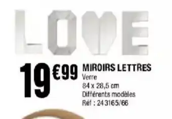 Miroirs lettres