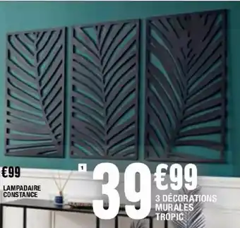La Foir'Fouille 3 Décorations murales tropic offre