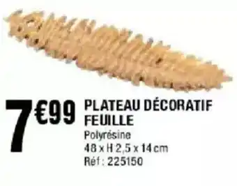 La Foir'Fouille Plateau décoratif feuille offre