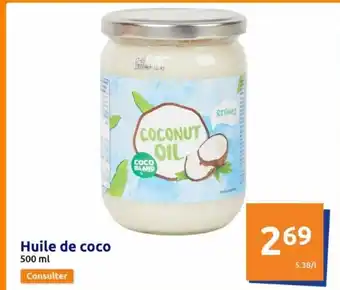Action Huile de coco offre