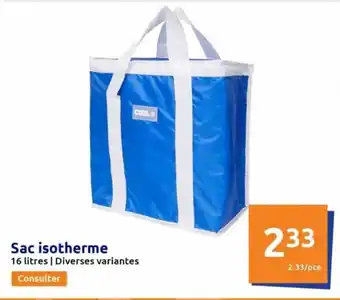 Action Sac isotherme offre