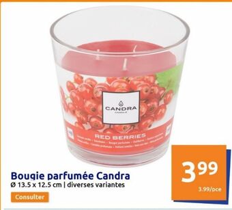 Action Bougie parfumée candra offre