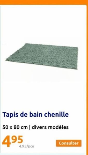 Action Tapis de bain chenille offre