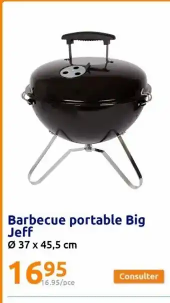 Action Barbecue portable big jeff offre