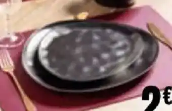 Assiette plate galet