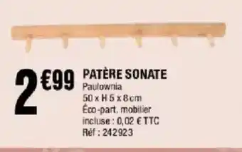 La Foir'Fouille Patère sonate offre
