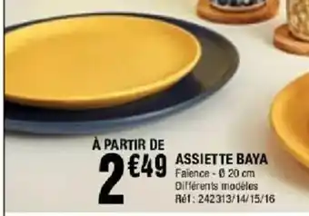 Assiette baya