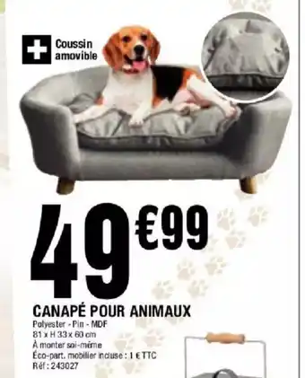 La Foir'Fouille Canapé pour animaux offre