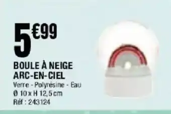 La Foir'Fouille Boule à neige arc-en-ciel offre