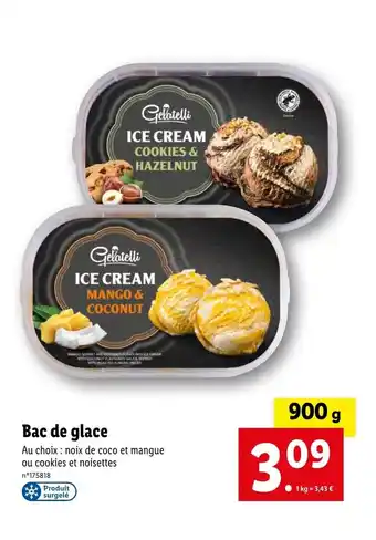 Lidl Bac de glace offre