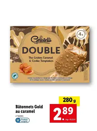 Lidl Bâtonnets Gold au caramel offre