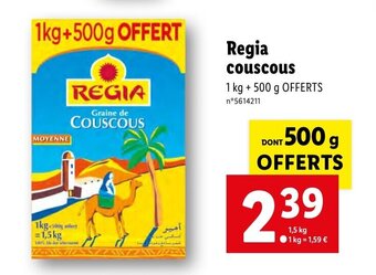 Lidl Regia couscous offre
