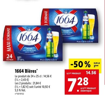 Lidl 1664 Bières* offre