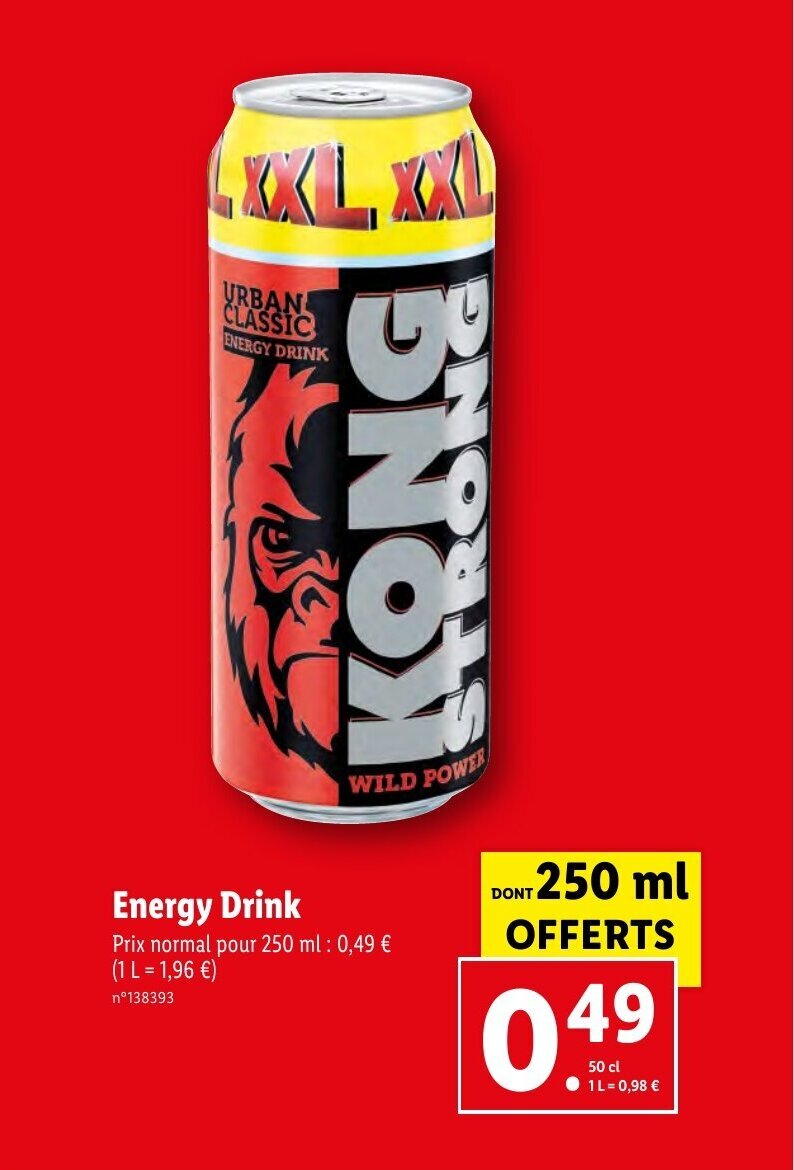 Promo Energy Drink chez Lidl