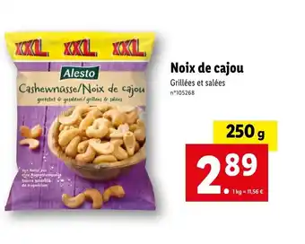 Lidl Noix de cajou offre